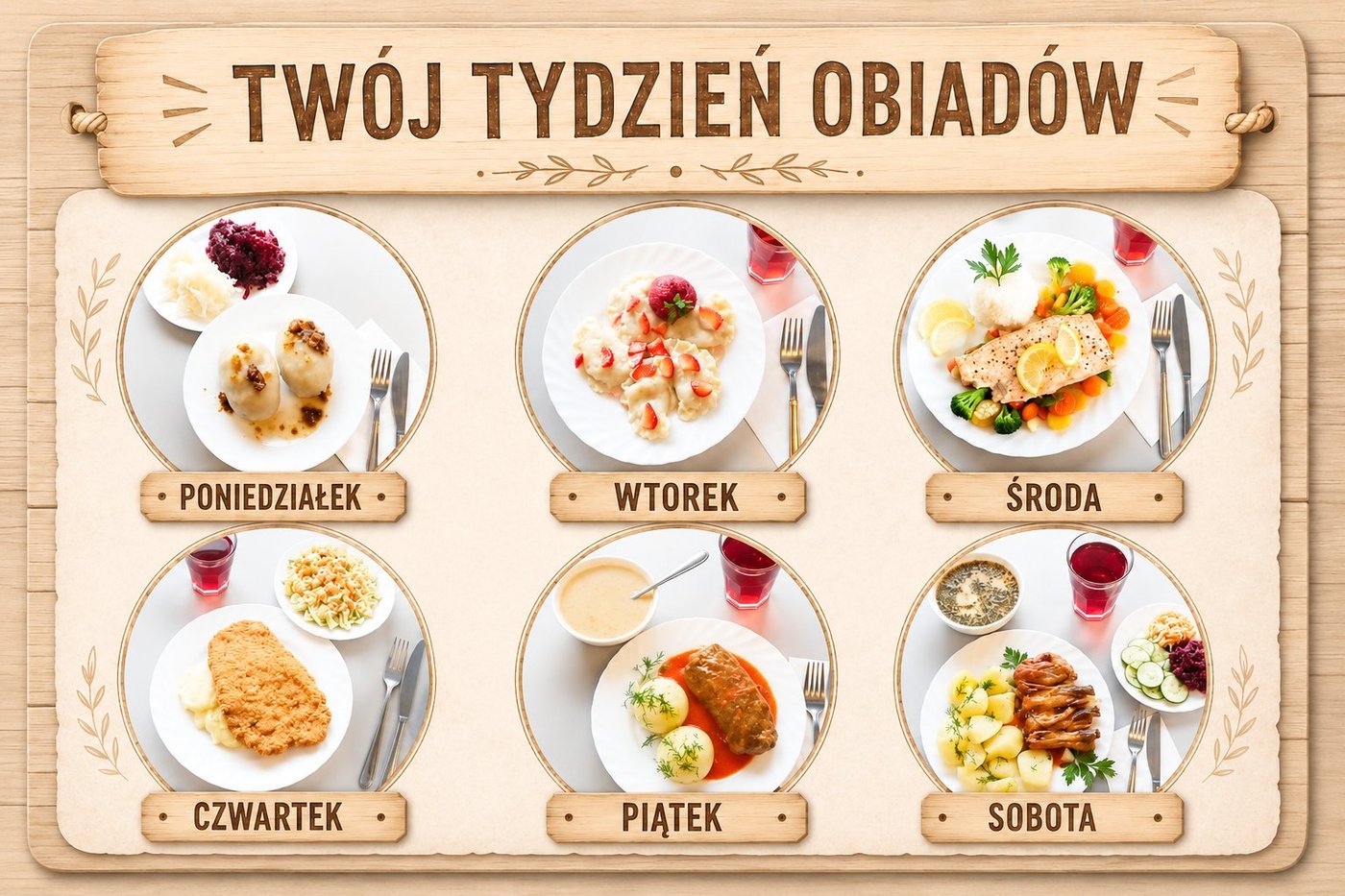 Przykładowy tydzień obiadów z dostawą, Bar u Szymka Siemiatycze